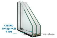 Стеклопакет двухкамерный 4x10x4x10x4 32мм